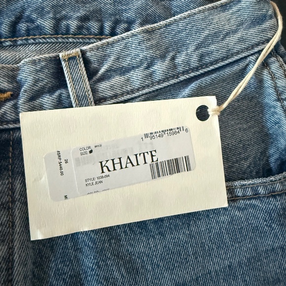 KHAITE Light Blue Straight Leg Jeans - Picture 5 of 7